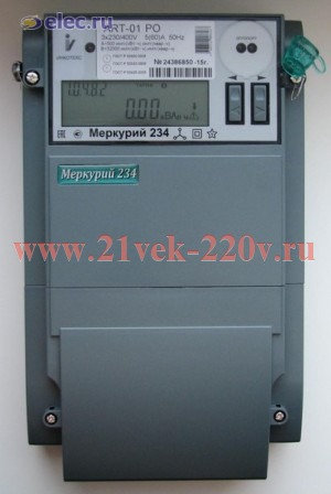 Электросчетчик Меркурий 234 ART-01 P 5(60)A/400В