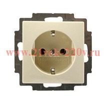 Розетка ABB Basic 55 слоновая кость (20 EUC-92)