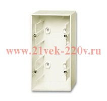 Коробка для накладного монтажа 2 поста ABB Basic 55 слоновая кость (1702-92)