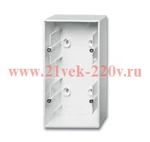 Коробка для накладного монтажа 2 поста ABB Basic 55 альпийский белый (1702-94) ABB