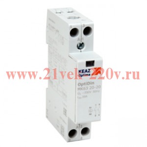 Контактор модульный OptiDin МК63-2540-230AC/DC КЭАЗ 236868