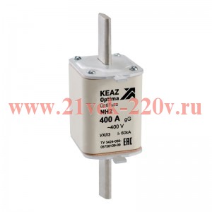 Вставка плавкая OptiFuse NH2 355 400AC 0 gG УХЛ3 КЭАЗ 251319