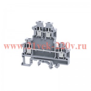 Клемма двухярусные винтовая OptiClip CDL-4-2L-I сер. КЭАЗ 289803