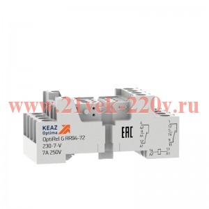 Розетка для реле OptiRel G RR94-72-230-7-V КЭАЗ 281170