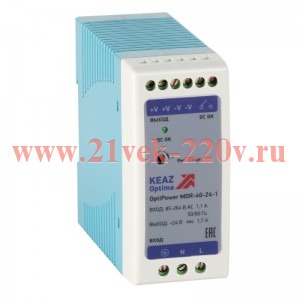 Блок питания OptiPower MDR-40-24-1 КЭАЗ 284540