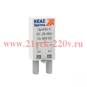 Модуль дополнительный для реле OptiRel G RC-6-24U/L КЭАЗ 330348