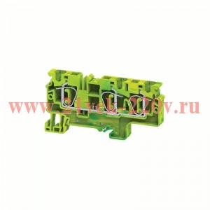 Клемма заземляющая пружинная OptiClip CXG-6-TRIPLET-PE-I-(0.2-6)-PEN КЭАЗ 331832