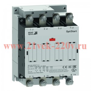 Контактор OptiStart K-AF-195-40-00-E110 с катушкой AC/DC с электронным управлением КЭАЗ 334944