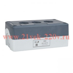 Корпус кнопочного поста OptiSignal D22 A5-BD-3 3 отв XALD03 КЭАЗ 338520