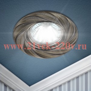 ЭРА KL62 SB Бронза Светильник литой MR16,12V/220V, 50W