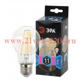 ЭРА F-LED A60-11W-840-E27 (филамент, груша, 11Вт, нейтр, Е27)