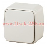 Переключатель накладной 10А-250В IP20 Polo Intro, слоновая кость 3-103-02 (5056183753696) (бежевый)