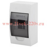 Бокс ЩРН-П-4 мод. навесной пластик IP41 SIMPLE NO-box_simple-plastic_4_surface ЭРА Б0041521