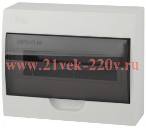 Корпус пластиковый ЩРН-П-12 SIMPLE без шин и монт. комп. BOXS12_E ЭРА Б0047723