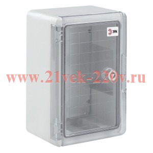 ЭРА box403022_t Корпус пласт. ЩМП-П 400х300х220мм прозр. дв. УХЛ1, IP65, IK10