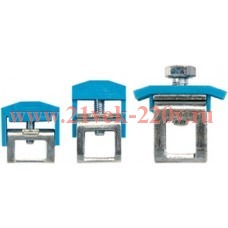 Зажим шинный для шин 10х3мм 0.5-4кв.мм син. IBK4 Klemsan 525371