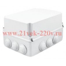 Коробка распределительная с заглушками IP65 высокая крышка KJBS 3123-D Halogen Free Klemsan 690245