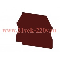 Сегмент концевой на клеммники AVK(2.5-10)/ AVK RD (2.5-4) красн. NPP 2.5-10 Klemsan 444124