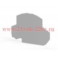 Сегмент концевой на клеммники 2-х ярусные PYK 4-2F сер. NPP PYK4-2F Klemsan 446579