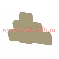 Сегмент концевой на клеммники 3-х ярусные PUK3 беж. NPP PUK3 Klemsan 450130