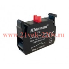 Блок контактный K1 НО Klemsan 800300