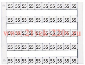 Маркировка горизонтальная (31-.40) DY5 1 пластина - 50шт Klemsan 505023