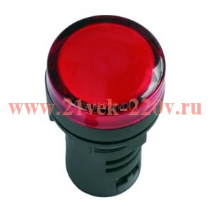 Лампа AD16DS(LED)матрица d16мм красный 110В AC/DC ИЭК