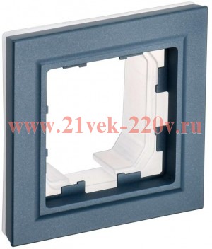 Рамка на 1 пост IP44 IEK BRITE маренго (РУ-1-БрМ-44)