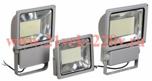 Прожектор светодиодный СДО 04-100 100W 6500K 196LED 7600Lm серый SMD IP65 IEK