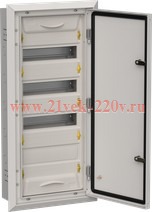 Щит металлический встраиваемый ЩРв-48 (1х48) 755х365х130 IP31 TITAN5 IEK серый