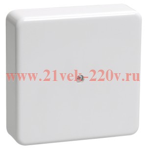 Коробка КМ41206-01 распаячная для о/п 50х50х20 мм белая (4 клеммы 3мм2)