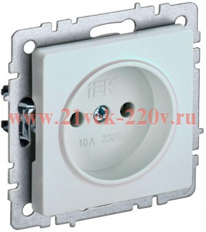 Розетка 2P 10А IEK BRITE жемчуг (РС10-1-0-БрЖ)