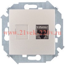 Розетка компьютерная RJ45 кат.6a Systimax Simon 15, шампань