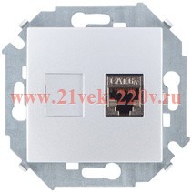 Розетка компьютерная RJ45 кат.6a Systimax Simon 15, алюминий