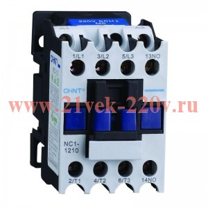 Контактор NC1-1210 12А 110В/АС3 1НО 50Гц (R) CHINT 221347