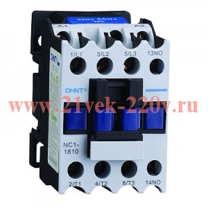 Контактор NC1-1801 18А 230В/АС3 1НЗ 50Гц (R) CHINT