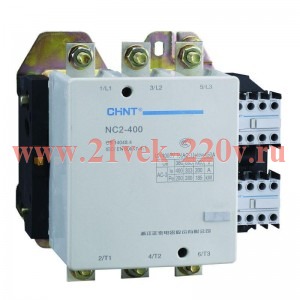 Контактор NC2-400NS реверс 400А 400В/АС3 50Гц (R) CHINT 236191