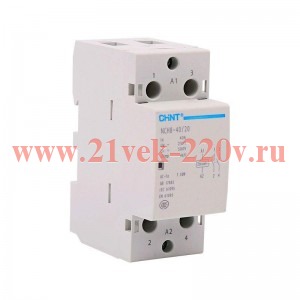 Контактор модульный NCH8-40/20 40А 2НО AC 220/230В 50Гц (R) CHINT 256081