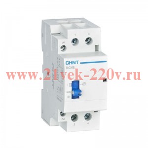 Контактор модульный NCH8-25M/02 AC 220-240В 50/60Гц ручное управление (R) CHINT 257424