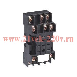 Розетка CZY08B-01 для NJDC-17/2ZS JZX-22F/(D) и JSZ6 2 контакта 5А (R) CHINT 285978