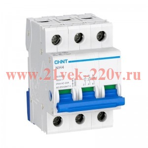 Выключатель нагрузки 3п 32А NH4 (R) CHINT 398043