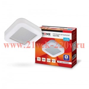 Светильник светодиодный RING-1540S-W 15Вт 230В 4000К 910лм 190мм IP65 квадрат IN HOME 4690612023267