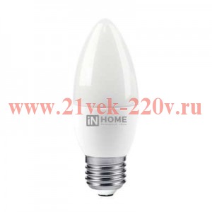 Лампа светодиодная LED-СВЕЧА-VC 11Вт 230В E27 4000К 990лм IN HOME 4690612020495