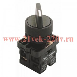 Переключатель NP2-ED53 3 полож. с возвратом 2НО IP40 CHINT 573775