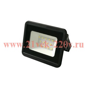 Прожектор светодиодный FL-LED Light-PAD 10W Plastic Black 6500К 850Лм 100x80x25мм пластиковый корпус