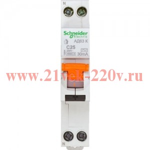 Автоматический выключатель Schneider Electric ВА63 1п 32A C 4,5 кА