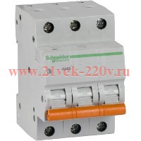 Автоматический выключатель Schneider Electric ВА63 3п 6A C 4,5 кА