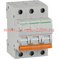 Автоматический выключатель Schneider Electric ВА63 3п 63A C 4,5 кА