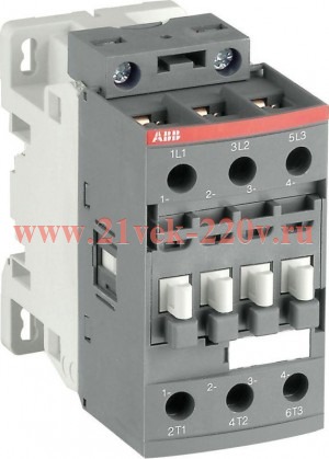 Пускатель магнитный ABB AF38-30-00-13, катушка 100-250B AC/DC 18,5кВт 38А АС-3 (контактор)