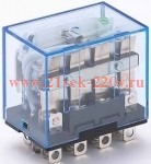 Промежуточное реле 4 конт. с инд. LED 0А 2В DC